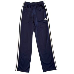 Adidas Track Pants 3 Stripes Tricot Small, Navy Blue and White